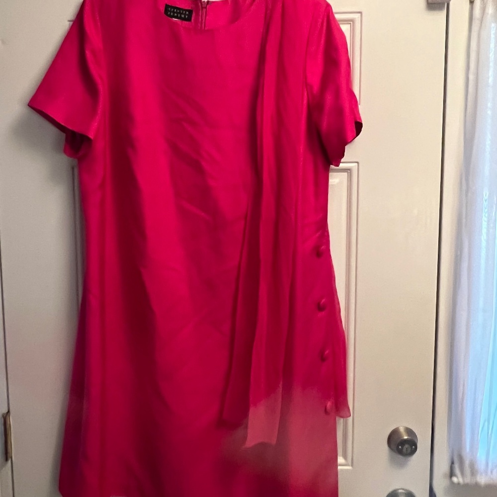 Spenser Jeremy Fushia Dress w/Matching Scarf